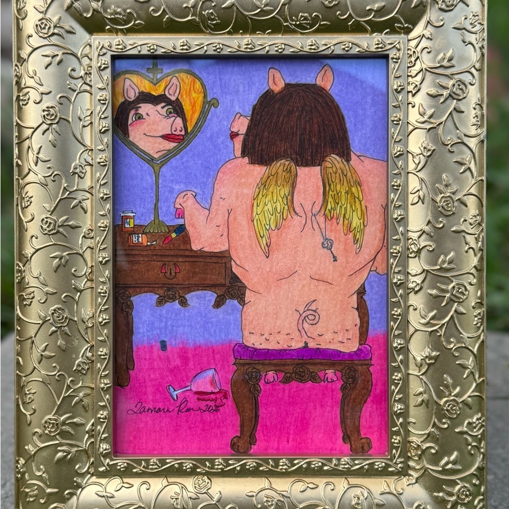 BIG BACK: Lavender Haze 5” X 7” Framed Artwork